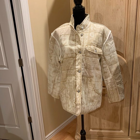 Free people Women's Cotton Fade Out Utility Jacket size XL NEW - Picture 3 of 3